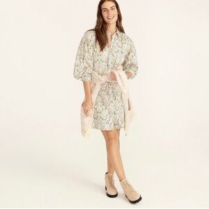 J Crew Liberty Button Down Floral Dress 714